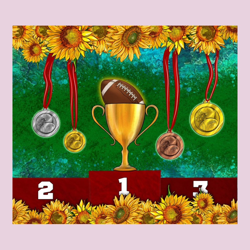 American Football Trophy Cup And Medal Tumbler Ladies Tee by BundleAndBundleShop | Teevron