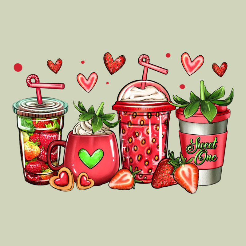 Strawberry Coffee Cups Heavyweight Hoodie by Jasminsmagicworld | Teevron