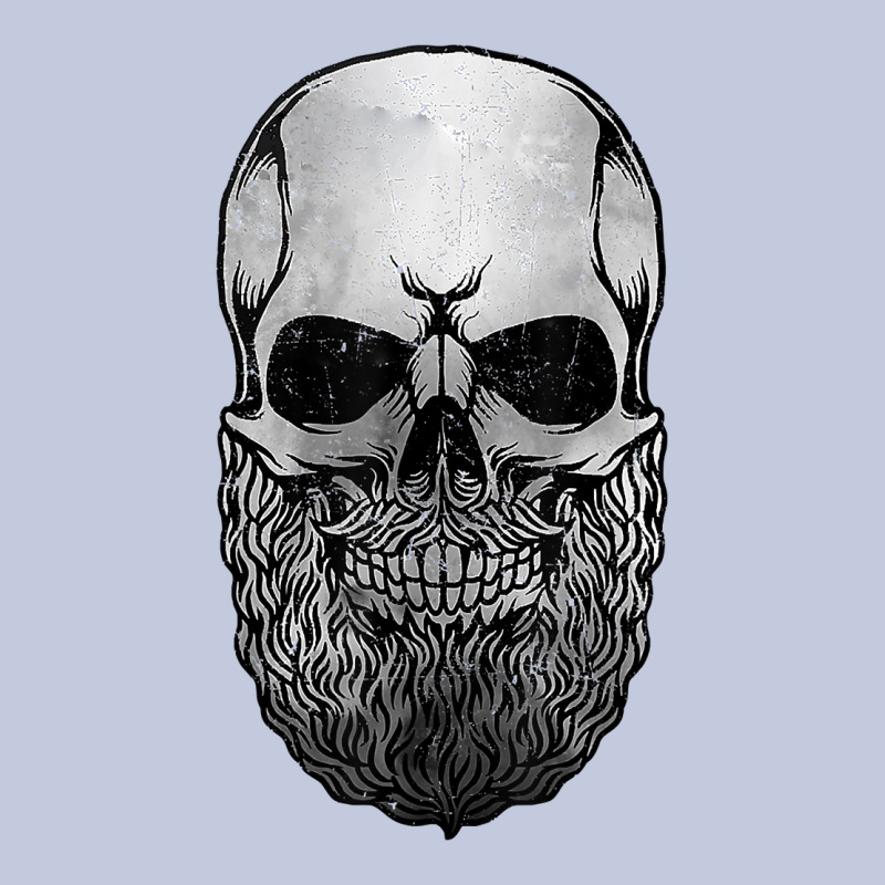 Creepy Bald And Bearded Skull For Halloween & Skeletons Fans T Shirt Long Sleeve Tee by baoMotion | Teevron