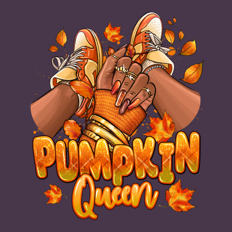 Pumpkin Queen Fall Black Girl Sneakers Heavyweight Hoodie by RanaPortraitStore | Teevron