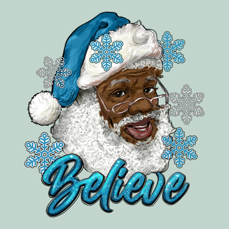 Winter Christmas African American Santa Believe Zipper Hoodie by RanaPortraitStore | Teevron