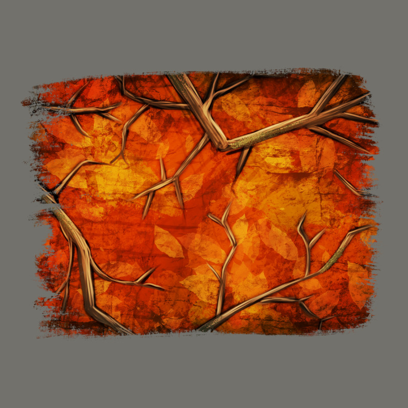 Orange Hunter Camouflage Pattern Brushstroke Premium Hoodie by Jasminsmagicworld | Teevron