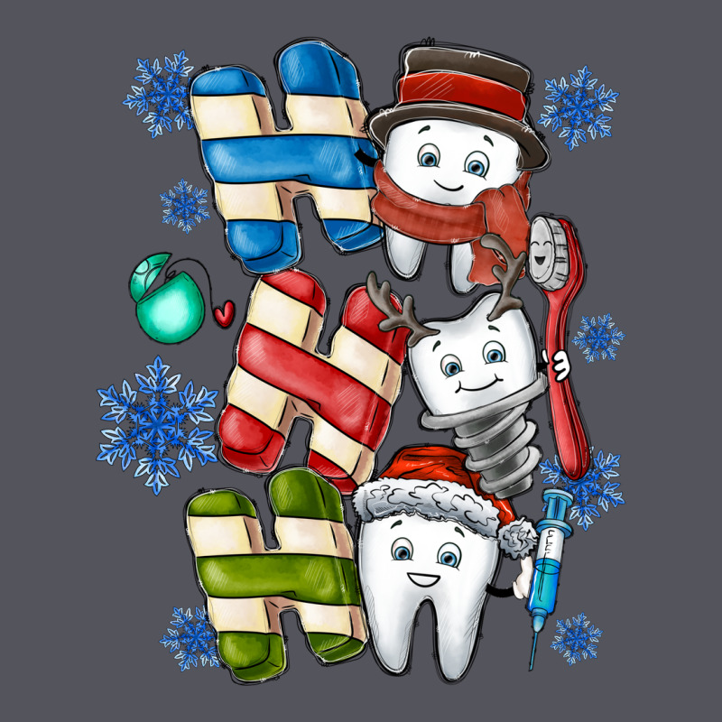 Ho Ho Ho Teeth Vintage Hoodie by CowhideDigitalArt | Teevron