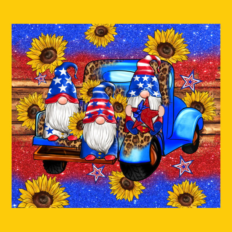 American Flag Gnomes Truck Sunflowers Star Leopard Glitter Premium Hoodie by Artiststas | Teevron