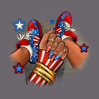 America Afro Girl Sneakers Premium Sweatshirt | Teevron
