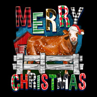 Merry Christmas Simmental Cow Urban Heavy Tee | Teevron