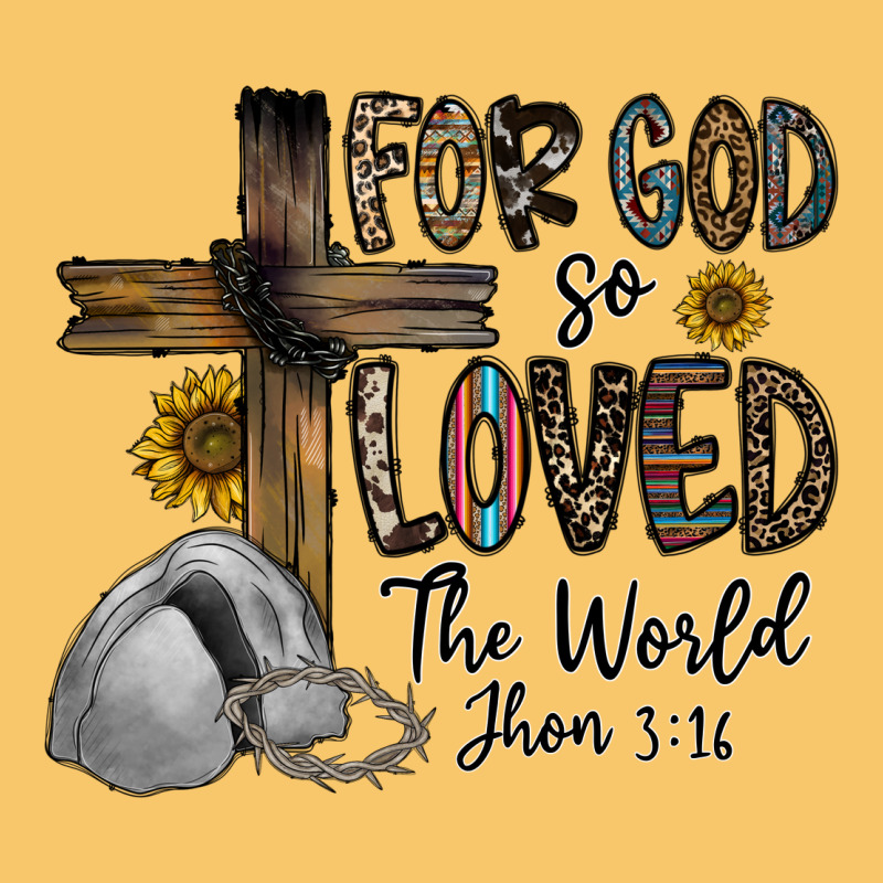 For God So Loved The World Jhon Vintage Hoodie by CowhideDigitalArt | Teevron