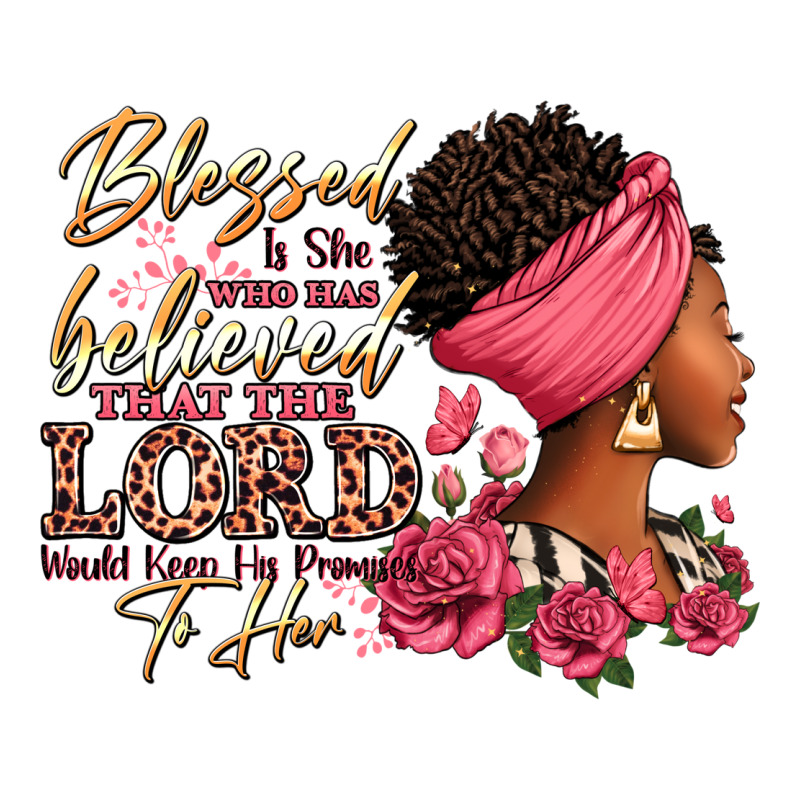 Blessed Is She Who Has Believed Afro Woman Premium Sweatshirt by RanaPortraitStore | Teevron