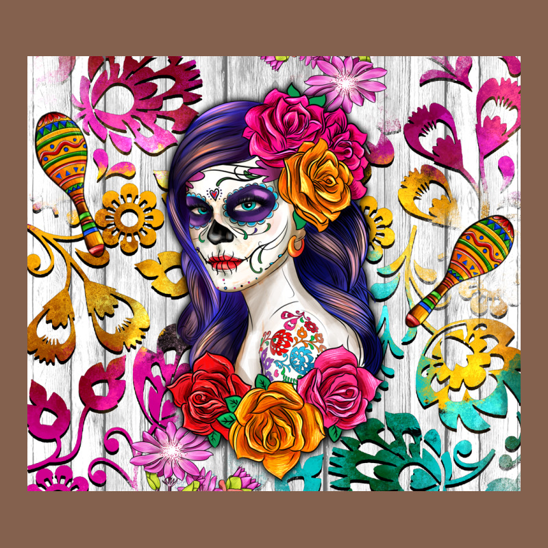 Sugar Skull Girl Zipper Hoodie by RanaPortraitStore | Teevron