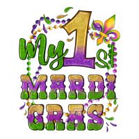 my first mardi gras glitter fleur de lis | Teevron