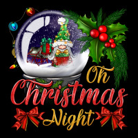 Oh Christmas Night Snow Globe Ladies Tee | Teevron
