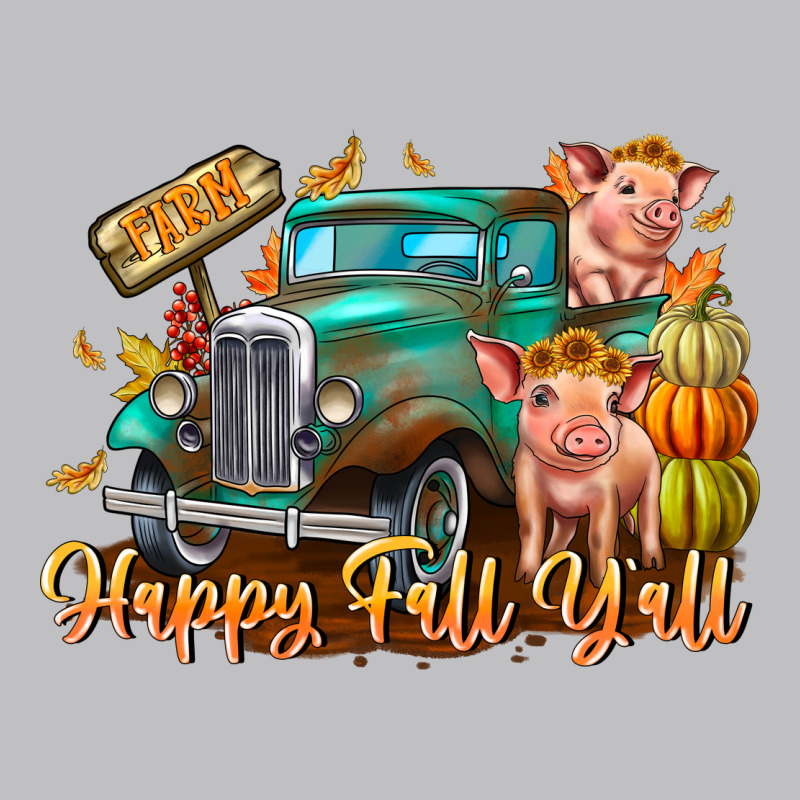 Farm Happy Fall Y'all Long Sleeve Tee by CowhideDigitalArt | Teevron