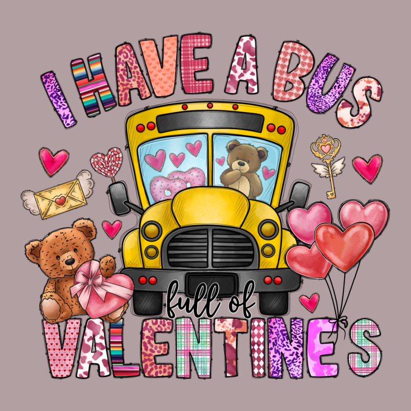 I Have A Bus Full Of Valentines Vintage Hoodie by CowhideDigitalArt | Teevron
