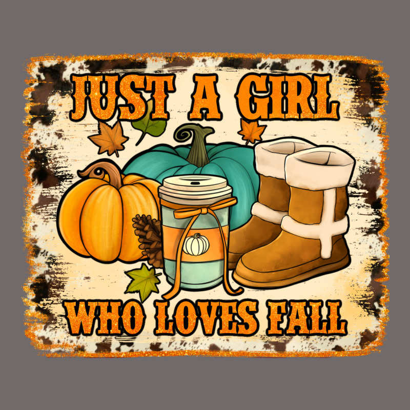 Just A Girl Who Loves Fall Cowhide Background Urban Hoodie by Jasminsmagicworld | Teevron
