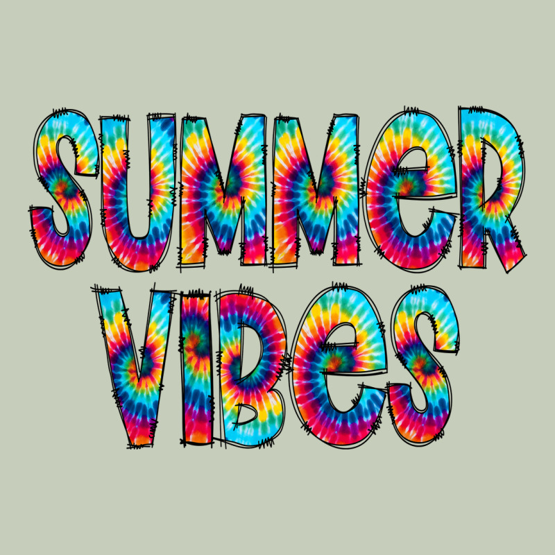 Summer Vibes Tie Dye Doodle Classic Tee by CowCowDesign | Teevron