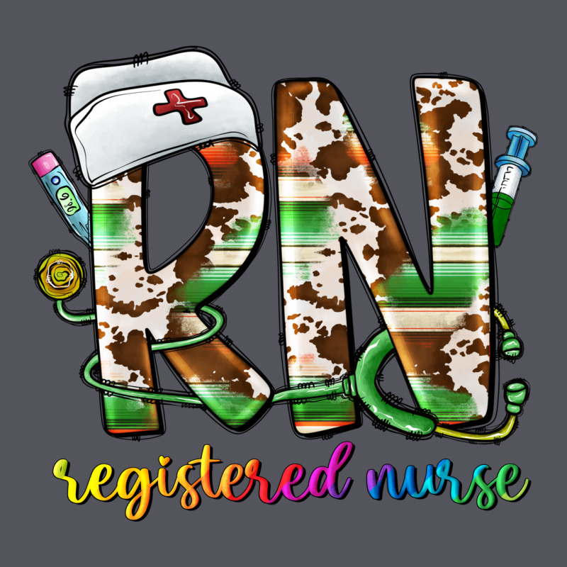 Rn Registered Nurse Vintage Hoodie by CowhideDigitalArt | Teevron