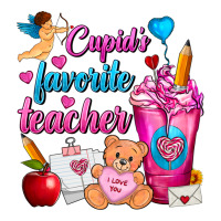 Cupid's Favorite Teacher Valentine's Day Frappe Premium Tee | Teevron