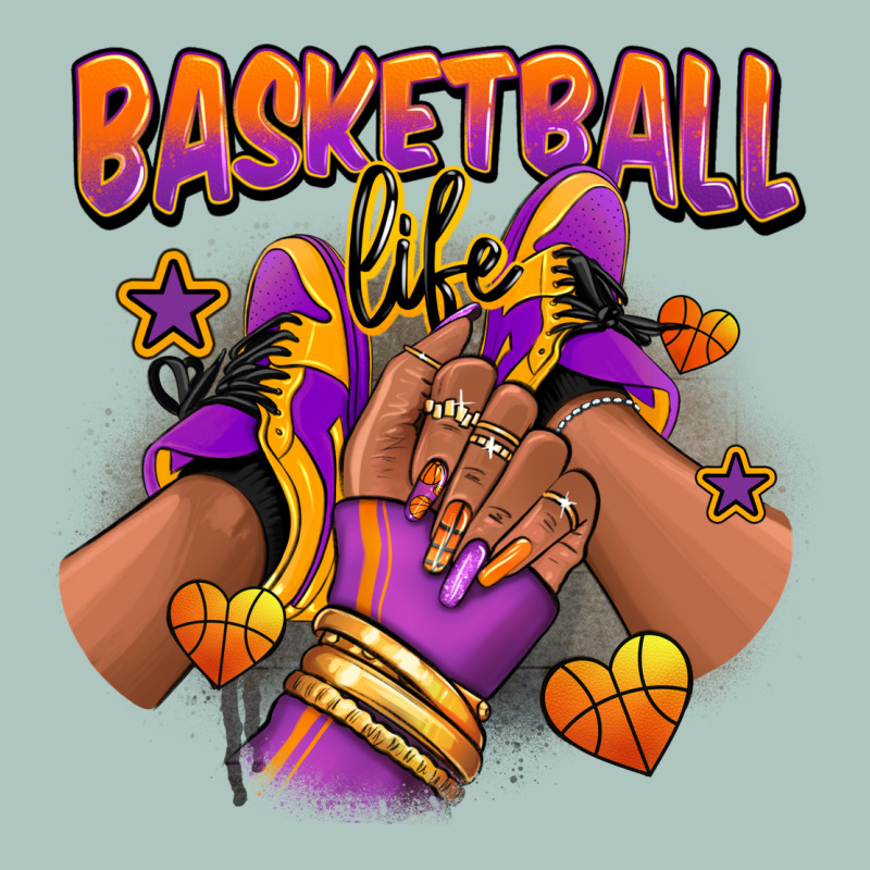 Basketball Life Afro Girl Sneakers Premium Sweatshirt by RanaPortraitStore | Teevron