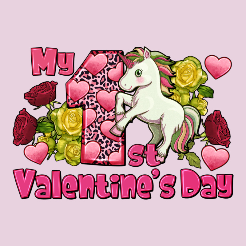 My First Valentine's Day Unicorn Ladies Tee by FaDigitalArtStudio | Teevron