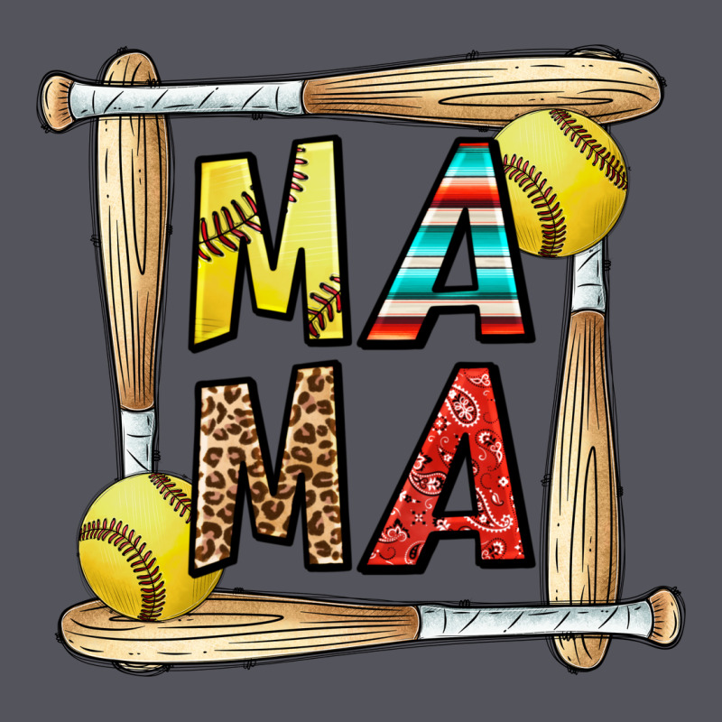Softball Mama Vintage Hoodie by CowhideDigitalArt | Teevron