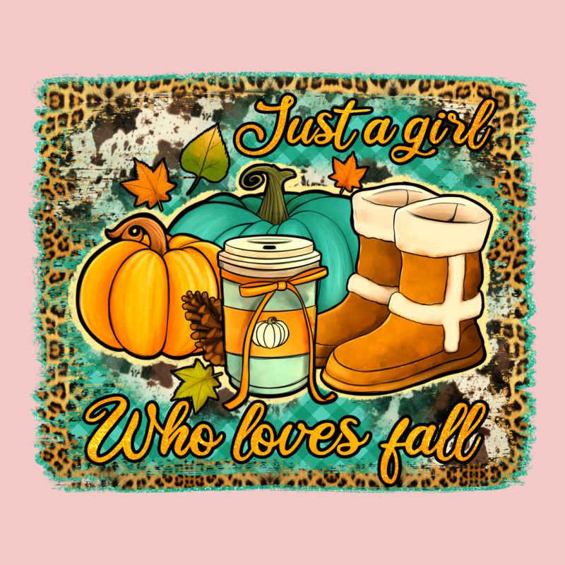 Just A Girl Who Loves Fall Background Urban Heavy Tee by Jasminsmagicworld | Teevron