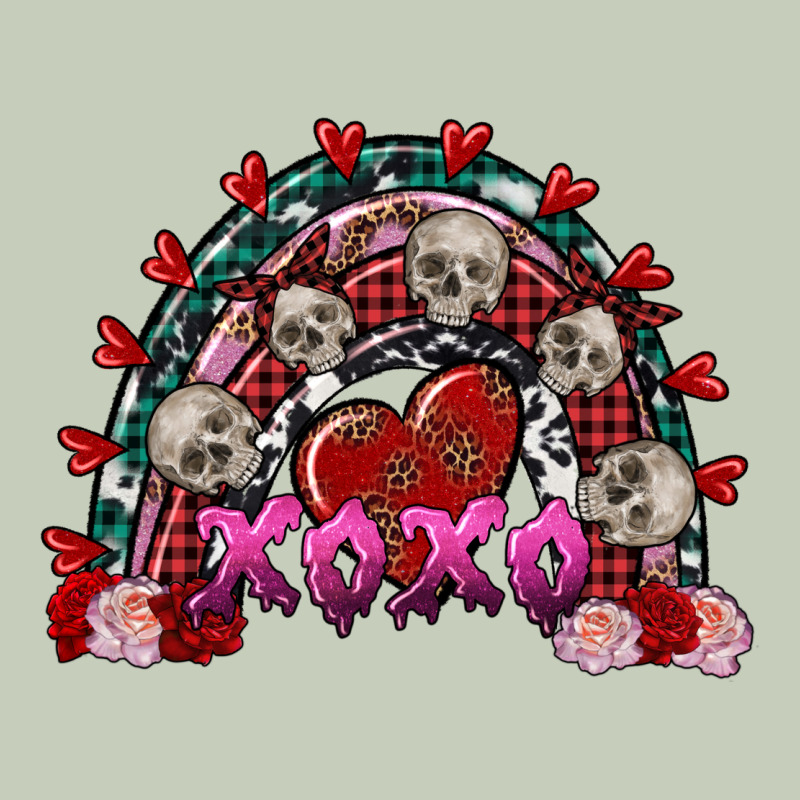 Skull Xoxo Rainbow Valentine's Day Ladies Tee by FaDigitalArtStudio | Teevron