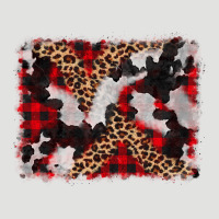 Cowhide Buffalo Plaid Leopad Background Classic Tee | Teevron