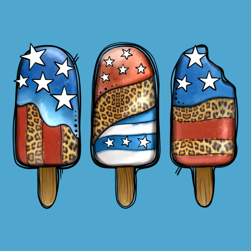 Patriotic Leopard Popsicles Premium Hoodie by Jasminsmagicworld | Teevron