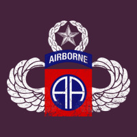 82nd Airborne Div Parachutist Wings And Patch - Distressed Long Sleeve Tee | Teevron