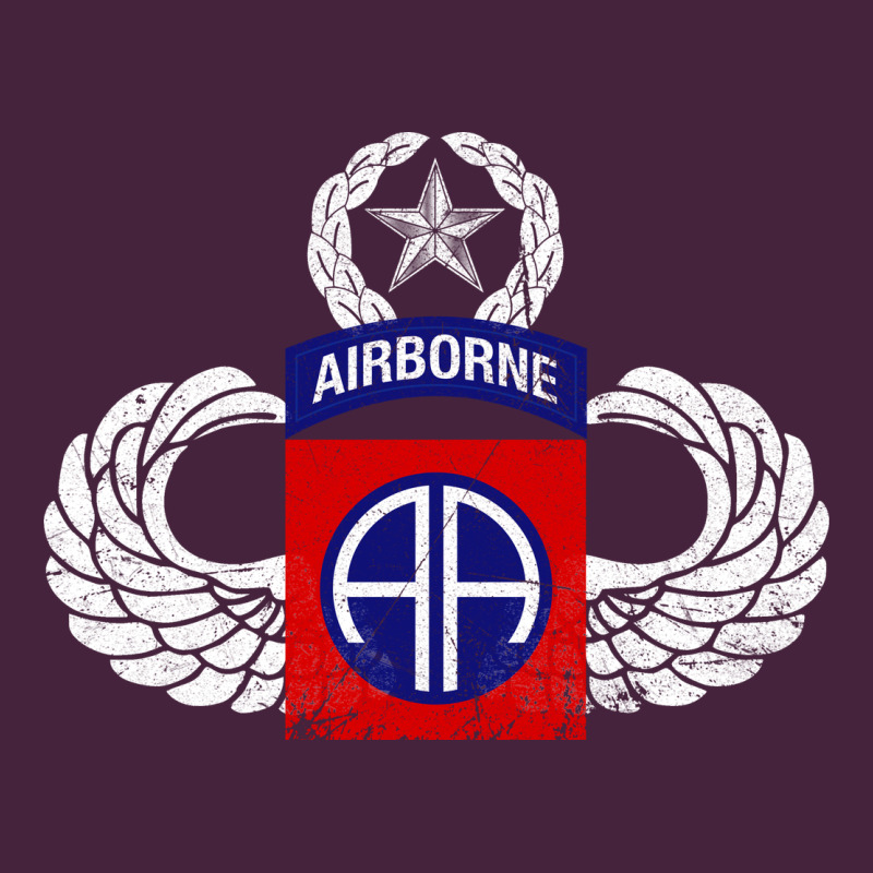 82nd Airborne Div Parachutist Wings And Patch - Distressed Long Sleeve Tee by baoMotion | Teevron