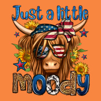 Just A Little Moody 4th Of July Long Haired Cow Premium Sweatshirt | Teevron