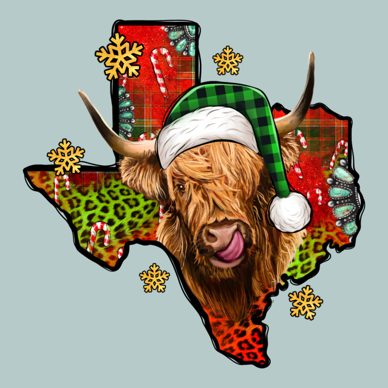 Christmas Texas Highland Cow Heavy Core Tee by Jasminsmagicworld | Teevron