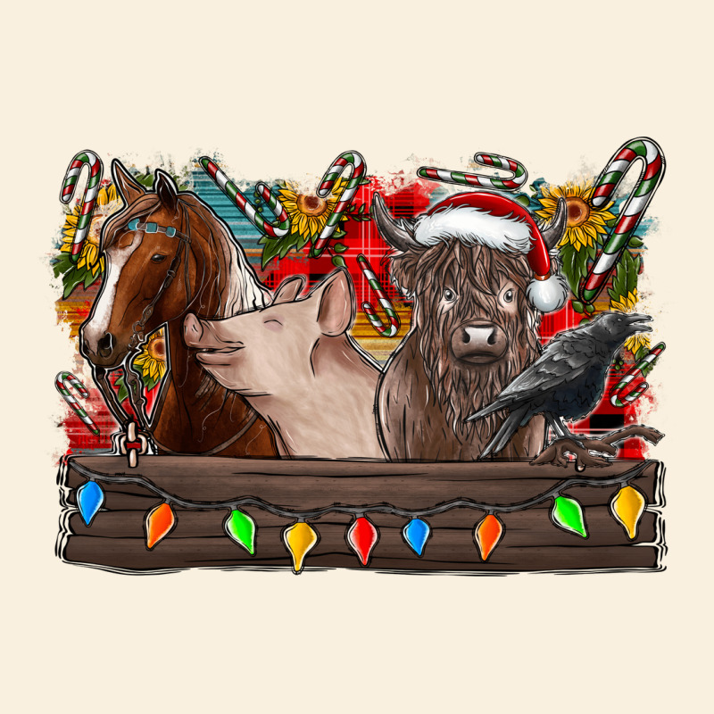 Festive Farmyard Gathering Vintage Hoodie by CowhideDigitalArt | Teevron