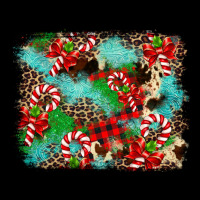 Christmas Plaid Turquoise Glitter Cowhide Urban Heavy Tee | Teevron