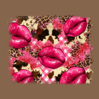 Valentine's Day Pink Plaid Red Glitter Cowhide Premium Tee | Teevron