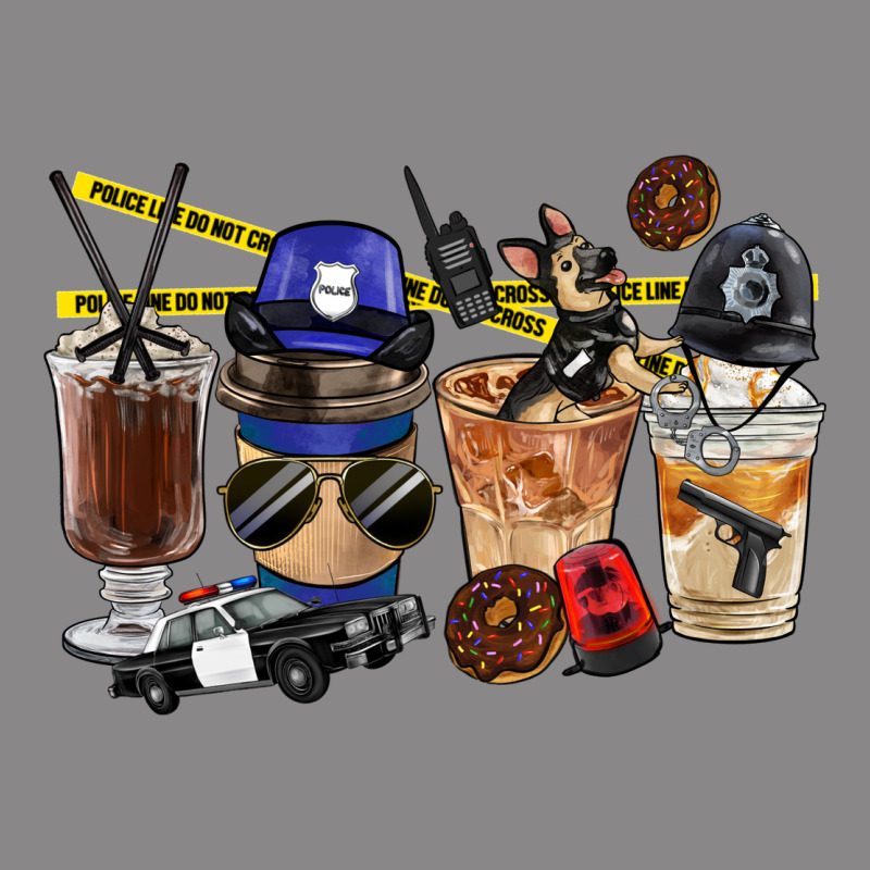 Police Coffee Cups Vintage Tee by FaDigitalArtStudio | Teevron