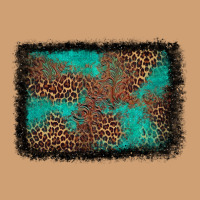 Western Leopard Turquoise Glitter Tooled Leather Vintage Tee | Teevron