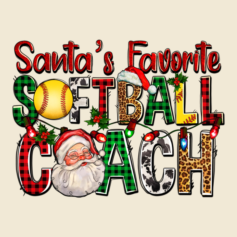 Santa's Favorite Softball Coach For Christmas Ladies Tee by FaDigitalArtStudio | Teevron