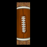 American Football With Leopard Pen Wraps Ladies Tee | Teevron