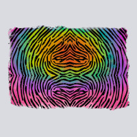Colorful Zebra Background Zipper Hoodie | Teevron