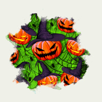 Halloween Pumpkin Patch Urban Heavy Tee | Teevron