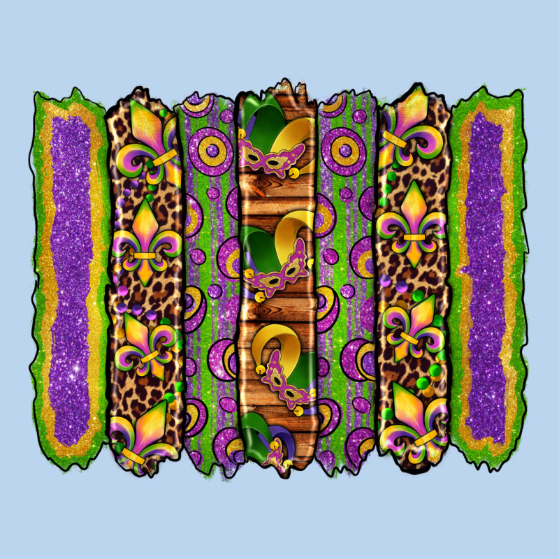 Mardi Gras Fleur De Lis Mask Leopard Glitter  Brushstrokes Classic Tee by Artiststas | Teevron