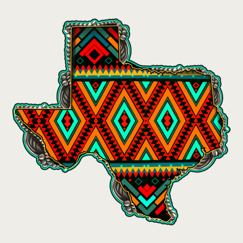 Texas Map With Aztec Background Zipper Hoodie by JahusDesignShop | Teevron