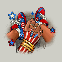 America Afro Girl Sneakers Heavyweight Hoodie | Teevron