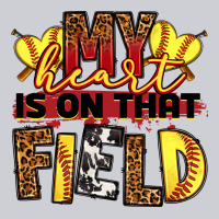 Softball My Heart Is On That Field Heavyweight Sweatshirt | Teevron