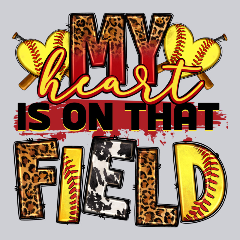 Softball My Heart Is On That Field Heavyweight Sweatshirt by RanaPortraitStore | Teevron