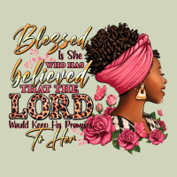 Blessed Is She Who Has Believed Afro Woman Heavyweight Hoodie | Teevron