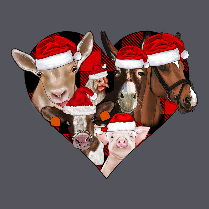 Farm Animals Christmas Vintage Hoodie by CowhideDigitalArt | Teevron