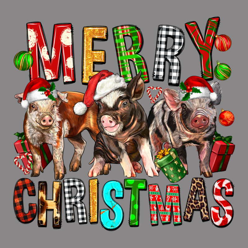 Merry Christmas Pigs Vintage Tee by FaDigitalArtStudio | Teevron