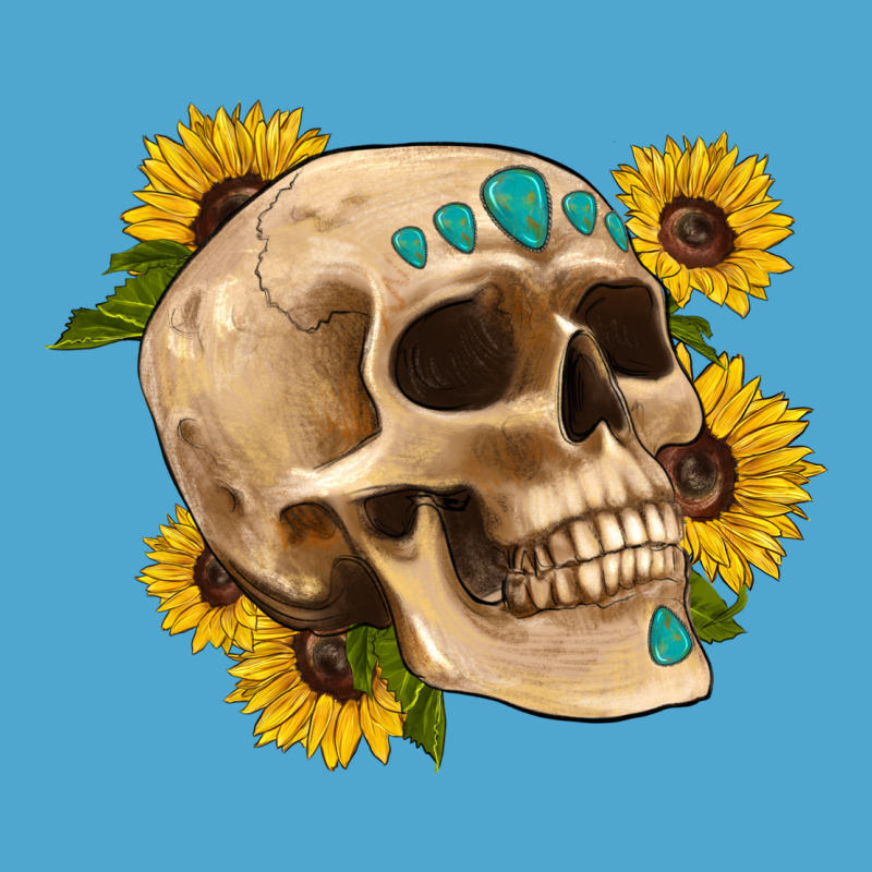 Skull Flowers And Gemstone Premium Hoodie by Artiststas | Teevron